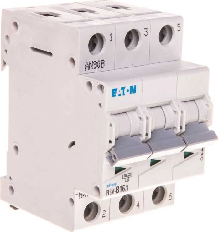 „Eaton“ grandinės pertraukiklis 3P B 16A 10 kA AC PLSM-B16/3-MW 242448