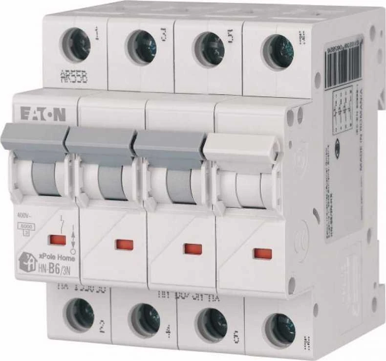 Eaton 194917 Grandinės pertraukiklis 3P+N C 63A 6kA AC xPole Home HN-C63/3N 194917