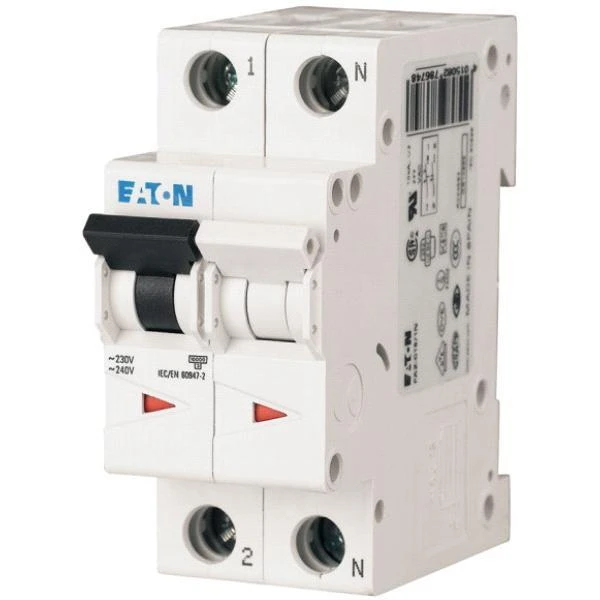 Eaton miniatiūrinis grandinės pertraukiklis FAZ-B10 / 1N 1 + NB 10A 15kA 278644