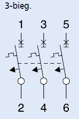 Eaton FAZ-C0.5/3 OFF NMP. 3 polių, IN=0,5A
