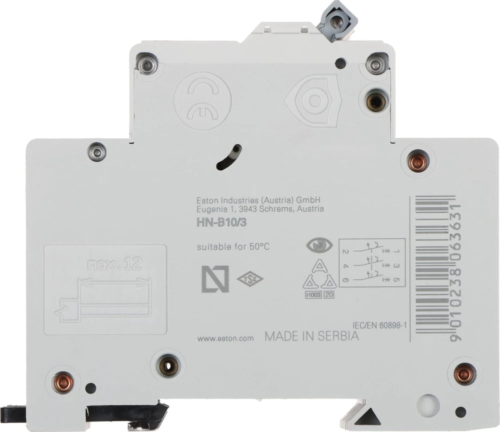VAROMASIS JUNGIKLIS HN-B10/3 TRIFAZIS 10 A B TIPAS EATON