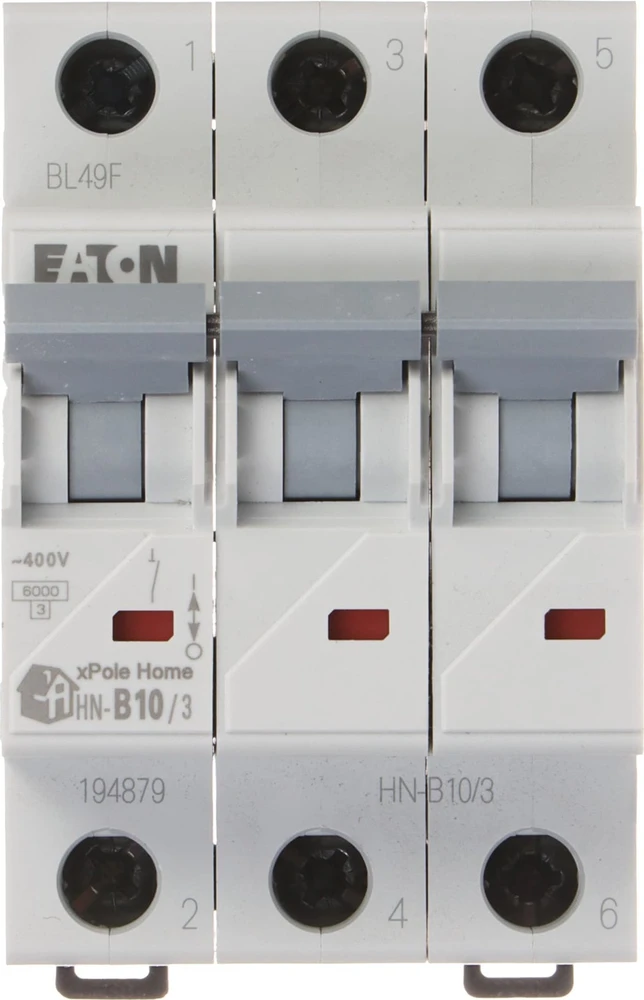 VAROMASIS JUNGIKLIS HN-B10/3 TRIFAZIS 10 A B TIPAS EATON