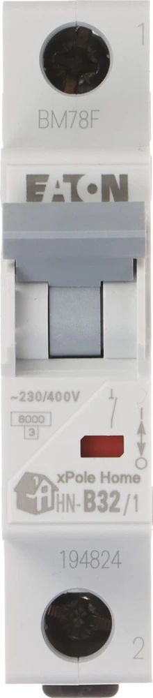 VAROMASIS JUNGIKLIS HN-B32/1 VIENFAZIS 32 A B TIPAS EATON