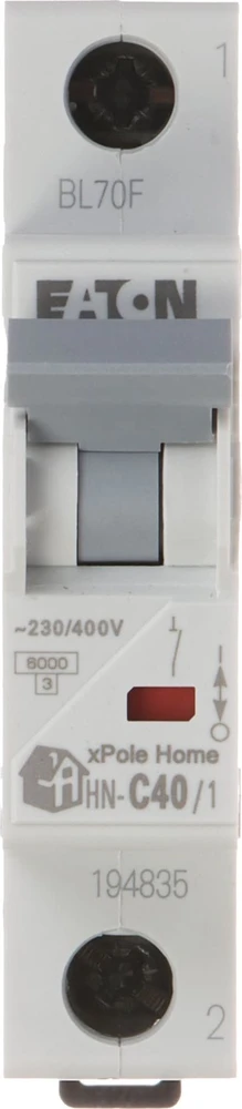 VAROMASIS JUNGIKLIS HN-C40/1 VIENFAZIS 40 A C TIPAS EATON