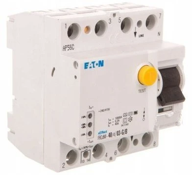 Eaton 168651 Liekamosios srovės grandinės pertraukiklis 4P 63A 0,3A tipas G/A FRCDM-63/4/03-G/A 168651