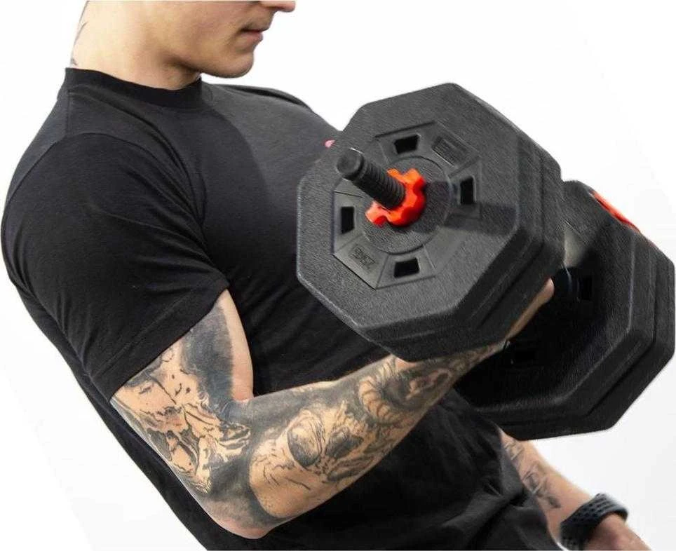 Enero Keičiamo svorio hantelis EB Fit 4in1, 20kg