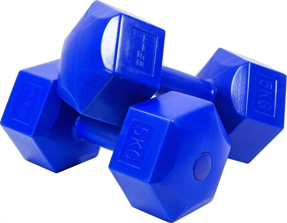 Enero Hantelių rinkinys EB Fit, 2x5kg, mėlynas