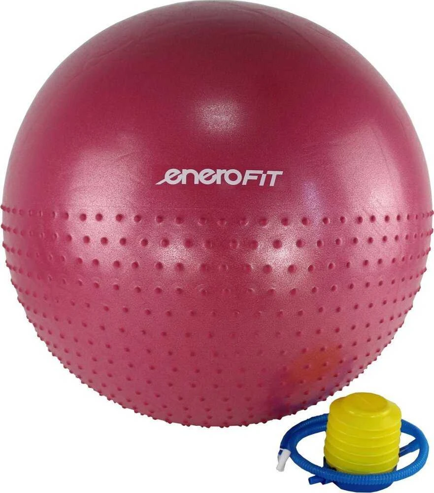 Eb Fit Gimnastikos kamuolys su pompa Enero Fit, 65 cm, raudonas