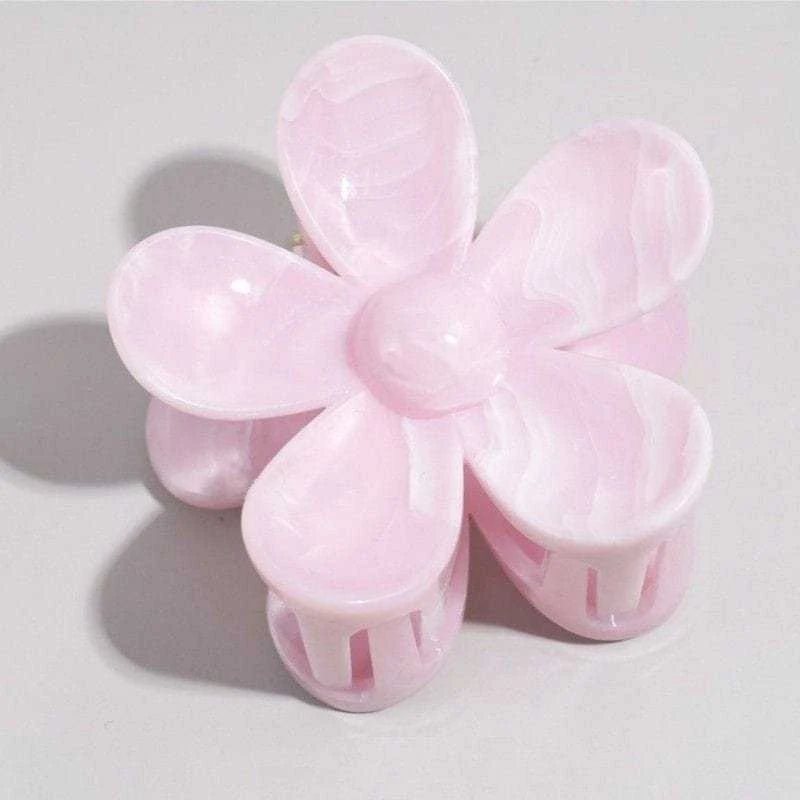 Eu Sandelis Baltas gėlės formos plaukų segtukas 7,5 x 8 cm SP379B