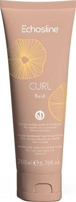 ECHOSLINE Curl Activator Fluid modeliuojantis fluidas garbanotiems ir banguotiems plaukams, 200 ml