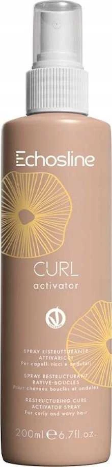 ECHOSLINE Curl Activator Restructuring Curl Activator Purškiklis restruktūrizuojantis purškiklis garbanotiems ir banguotiems plaukams, 200 ml