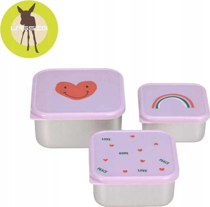 Lassig Happy Rascals Heart 3 vnt.. violetinė