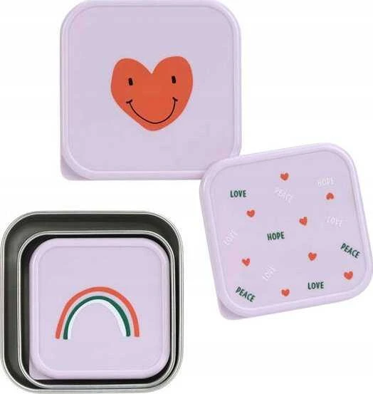 Lassig Happy Rascals Heart 3 vnt.. violetinė