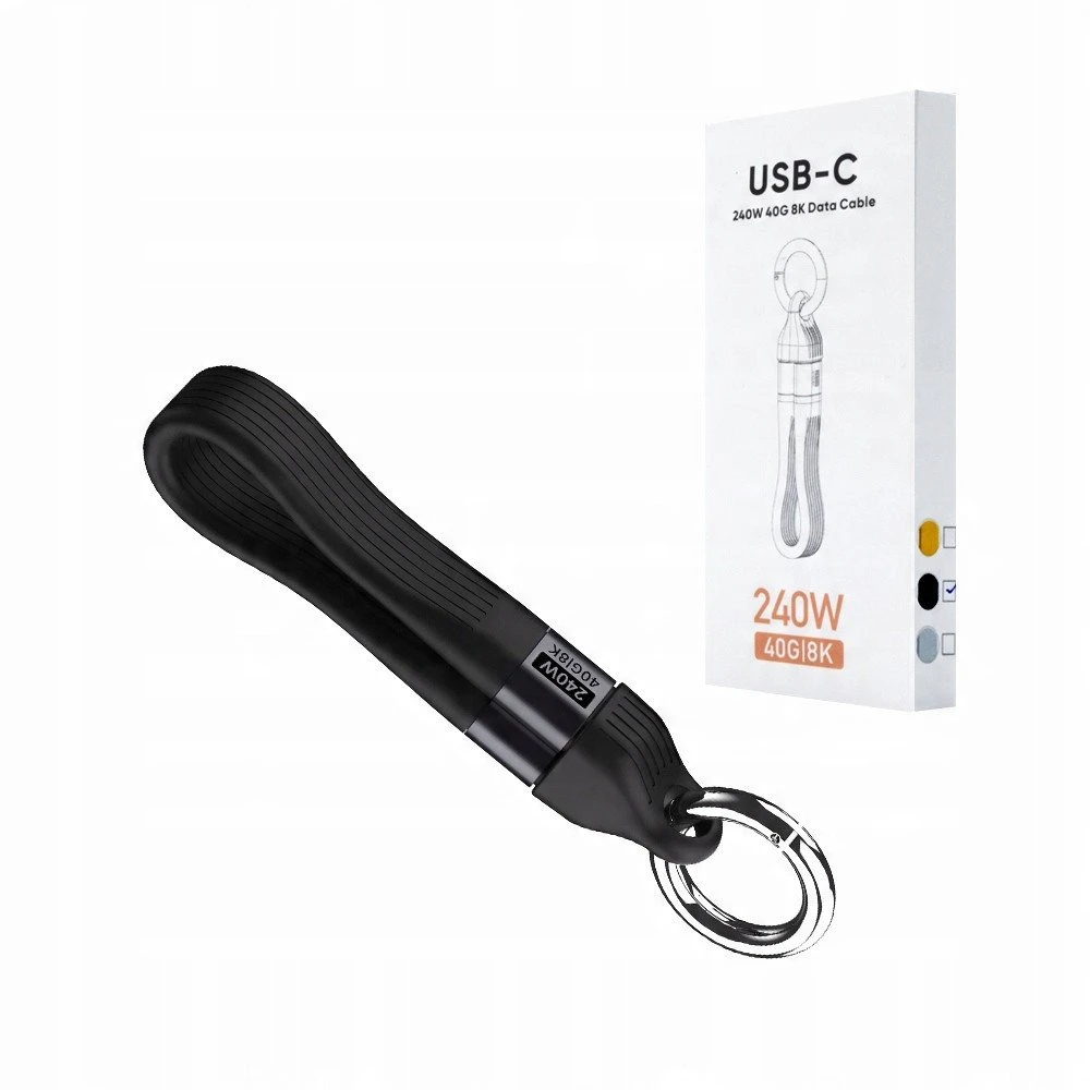„EcoBox USB-C“ – USB-C laidas, 0,13 m, juodas (36081)