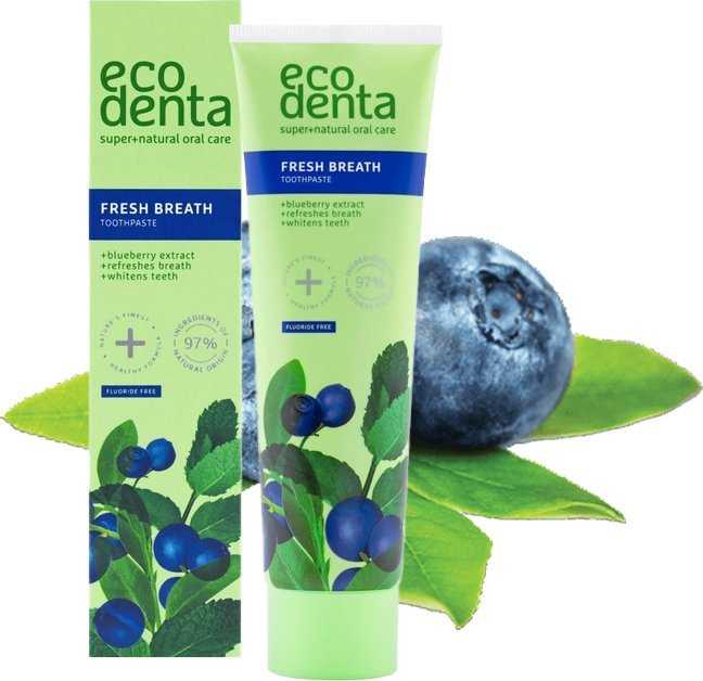 Ecodenta Dantų pasta su mėlynių skoniu, 100 ml