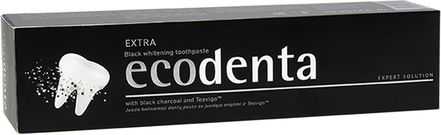 Ecodenta juoda dantų pasta balinamoji su medžio anglimi 100ml
