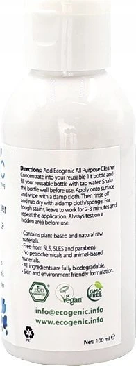 ECOGENIC Ecogenic* Universalus paviršių valiklis, oranžinis, 100 ml