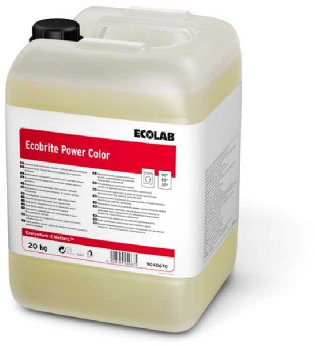 Ecolab ECOLAB Ecobrite* Power Color – skystas skalbiklis spalvotiems skalbiniams – 20 kg
