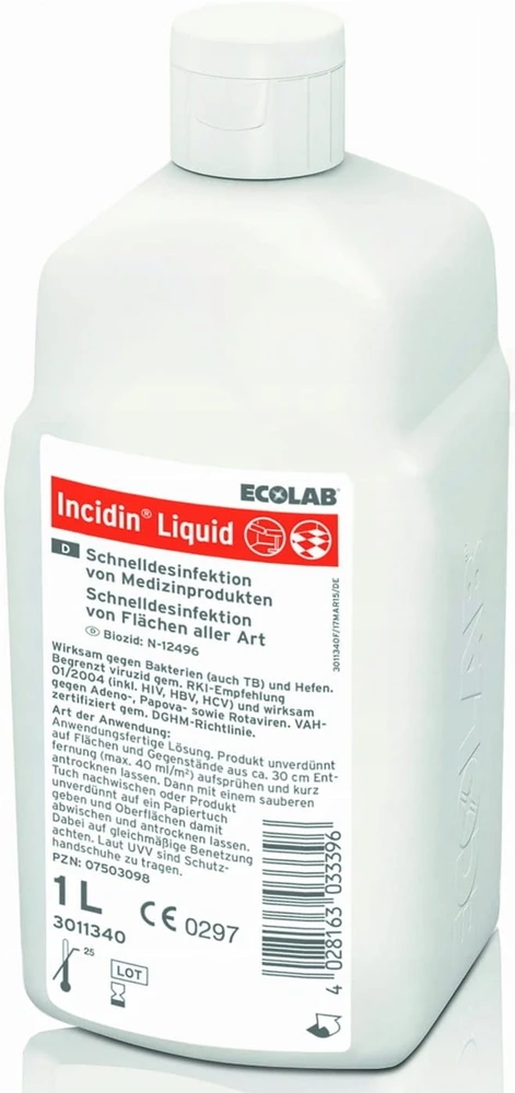 Ecolab Ecolab Incidin Liquid Purškiklis Dezinfekavimo priemonė 1 L
