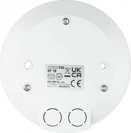 Ecolight Judesio jutiklis Baltas Pir Cp-7B Ec20333 Eco Eco Light