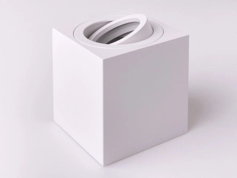Ecolight Halogeninė šviestuvo apdaila GU10 Viršutinė Kvadratinė Balta OHN-2B