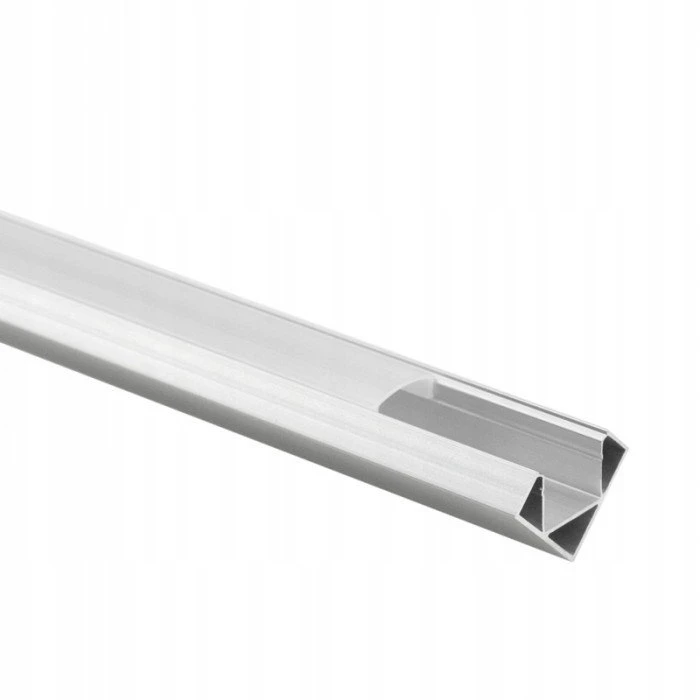 LED juosta Ecolight Profil Led R02 kampinis Eco* Light EC20621 2m aliuminis anoduotas + matinis gaubtas
