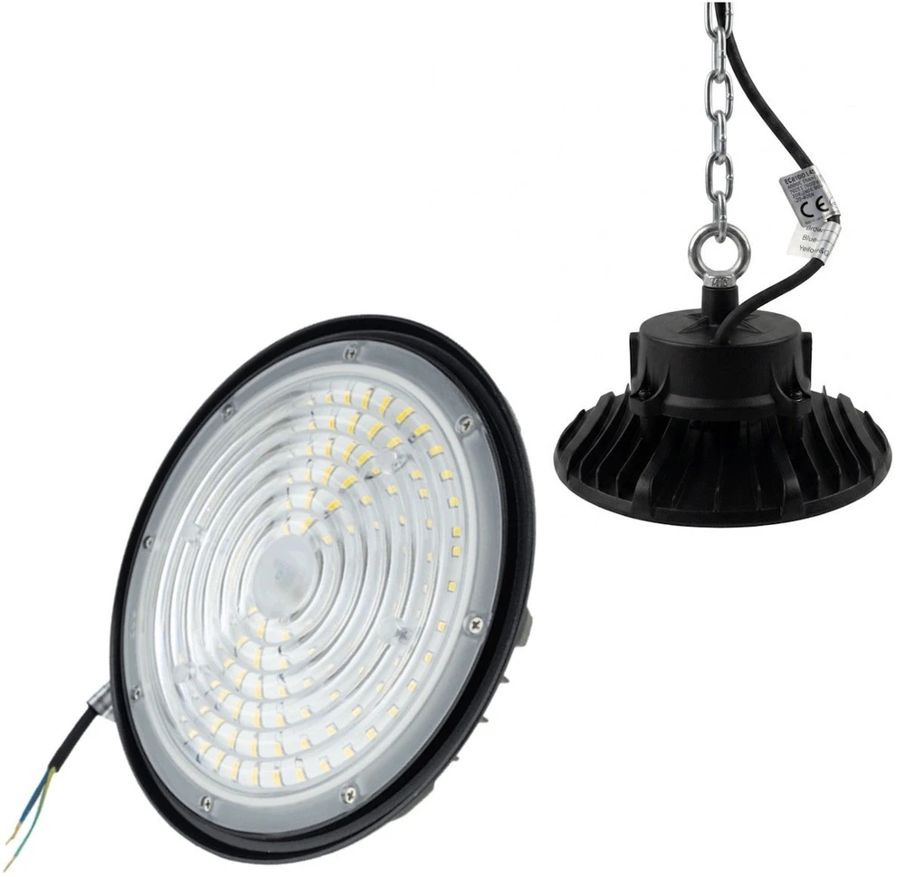 Ecolight HighBay LED Premium šviestuvas 100W 16000lm 4000K IP65 5 metų garantija (EC61810)