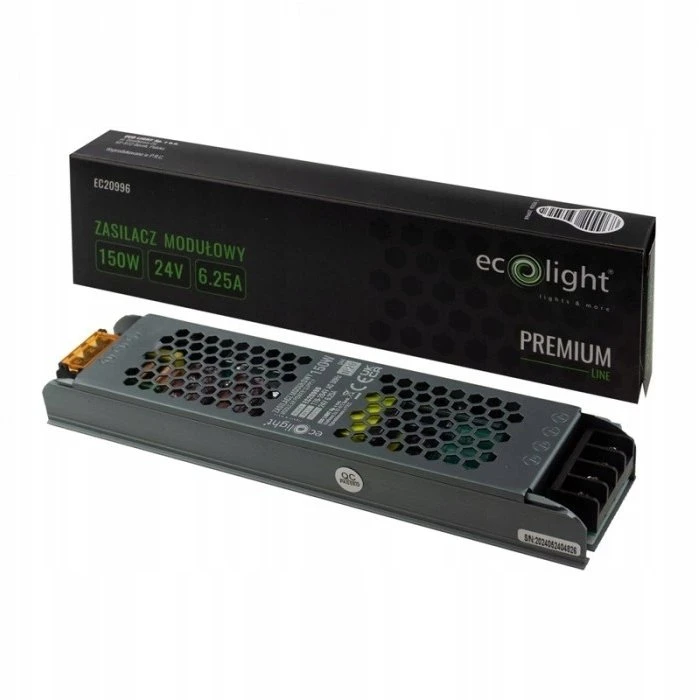 Ecolight Plonas modulinis maitinimo šaltinis 150 W 24 V