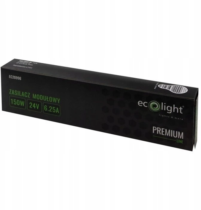 Ecolight Plonas modulinis maitinimo šaltinis 150 W 24 V