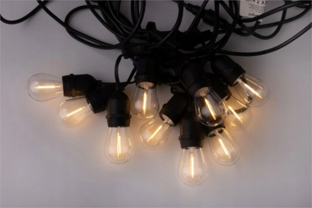 ECOLIGHT2 Eco Light* EC20087 sodo girlianda 1W LED 10M+ 10XG45 E27 2700K