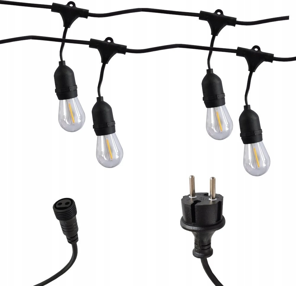 ECOLIGHT2 Eco Light* EC20087 sodo girlianda 1W LED 10M+ 10XG45 E27 2700K