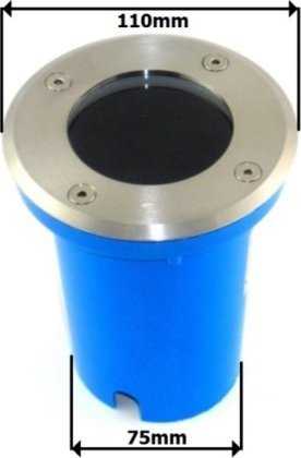 ECOLIGHT2 Eco Light* EC79109 lampa najazdowa zewnętrzna ogrodowa IP67 1x35W GU10 230V kwadratowa inox