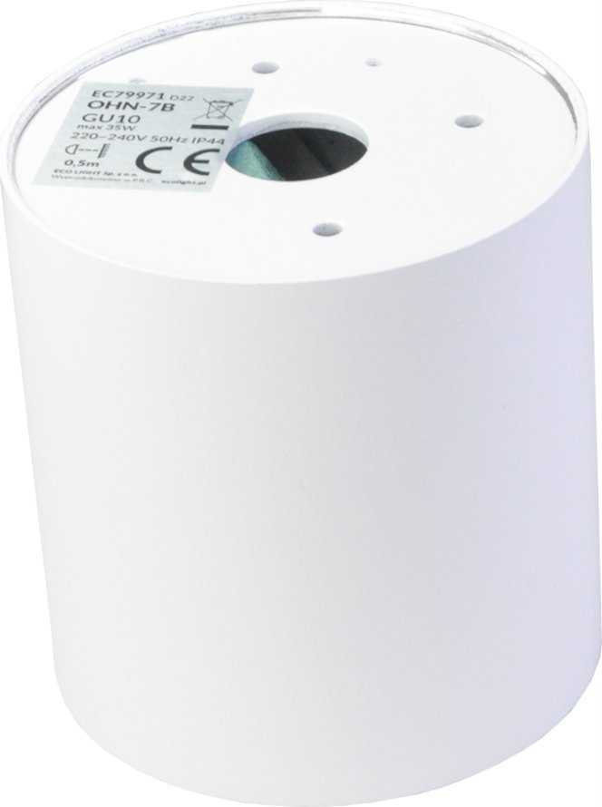 Lubinis šviestuvas Židininis šviestuvas ECOLIGHT2 Eco Light* EC79971 lubinis prožektorius 1x35W GU10 baltas