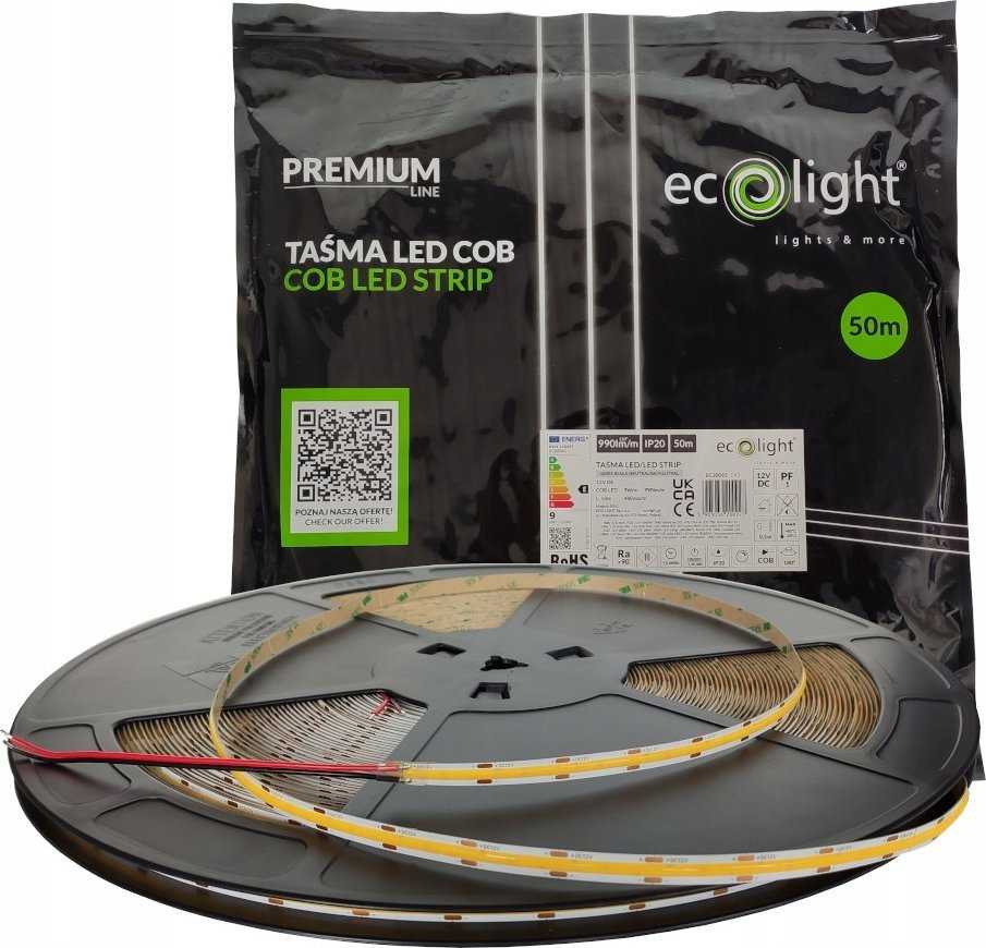 ECOLIGHT2 Ecolight EC20091 LED juostelė COB IP20 LED juostelė 9W/m 990lm/W 3000K
