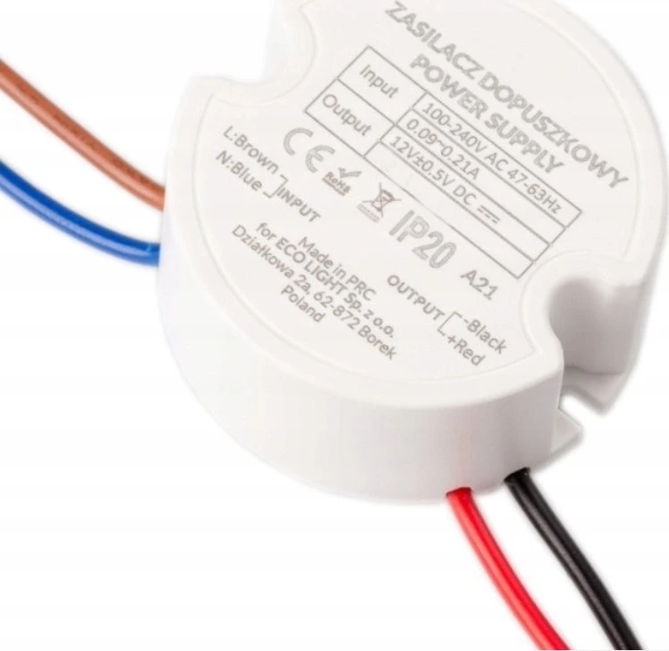 ECOLIGHT2 Ecolight EC79852 LED maitinimo dėžutė 2.5A 30W 12V IP67