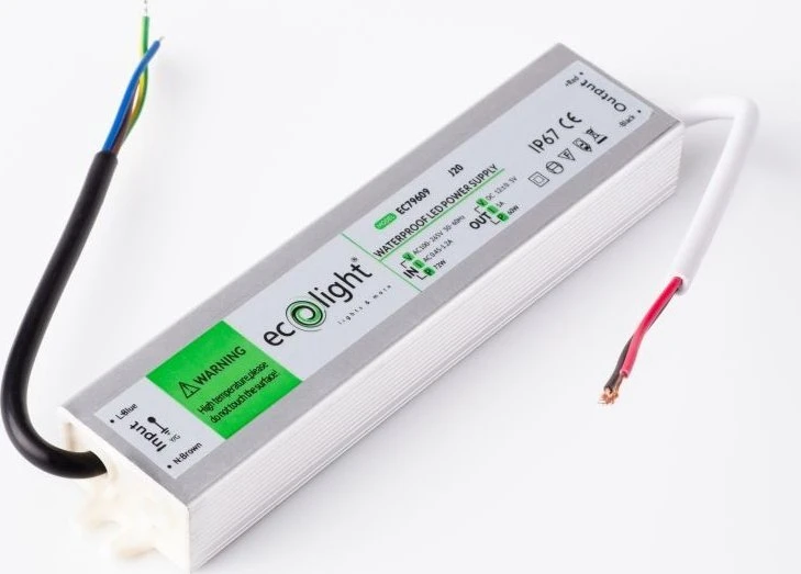 ECOLIGHT2 Hermetinis LED maitinimo šaltinis Ecolight EC79609 IP67 60W 12V