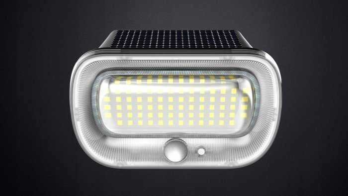 ECOLIGHT2 sieninis šviestuvas Saulės lempa Ecolight SOE-5 EC20111 lauko sieninis šviestuvas su prieblandos jutikliu 1x0,55W LED 4000K juodas
