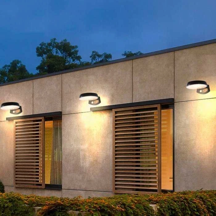 ECOLIGHT2 sieninis šviestuvas Saulės lempa Ecolight SOE-4 EC20118 lauko sieninis šviestuvas sieninis šviestuvas 1x1.2W LED 4000K juoda