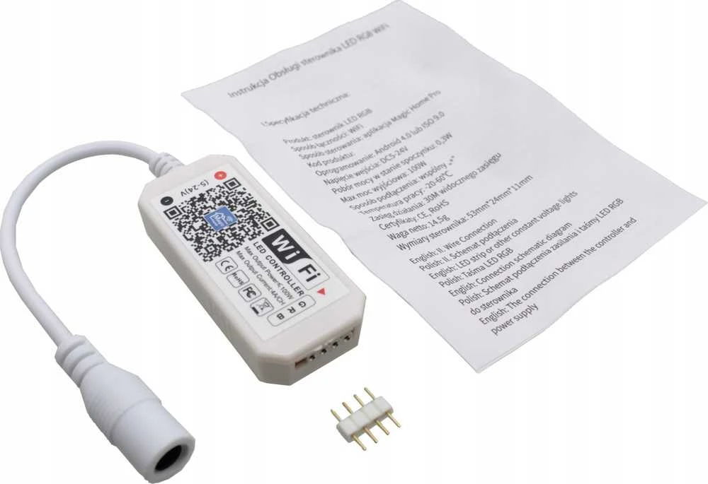 ECOLIGHT2 Sterownik LED RGB WiFi Ecolight* EC79899 8A 96W 12V