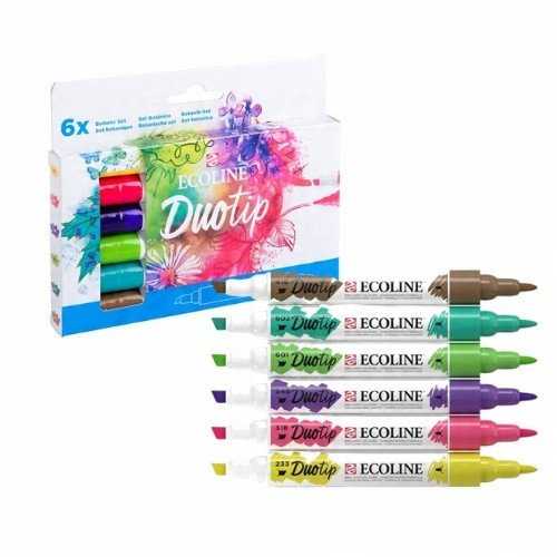 EcoLine „Ecoline Duotip“ žymeklių rinkinys Botanic* | 6 spalvų