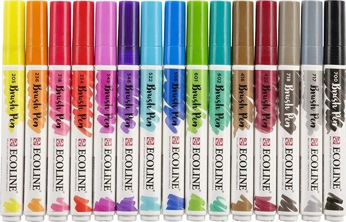EcoLine Ecoline Pen set | 15 colours