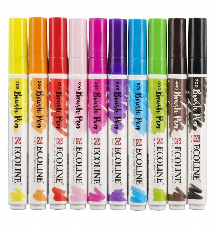 EcoLine Ecoline rašiklių rinkinys Bright | 10 spalvų