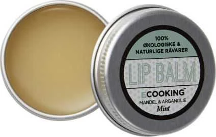 Ecooking Ecooking Organic Argan Oil Hydrating Lūpų balzamas Mint, 15 ml