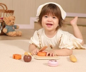 Viga Toys Medinis pusryčių rinkinys mažajam kepėjui VIGA 18 mėn