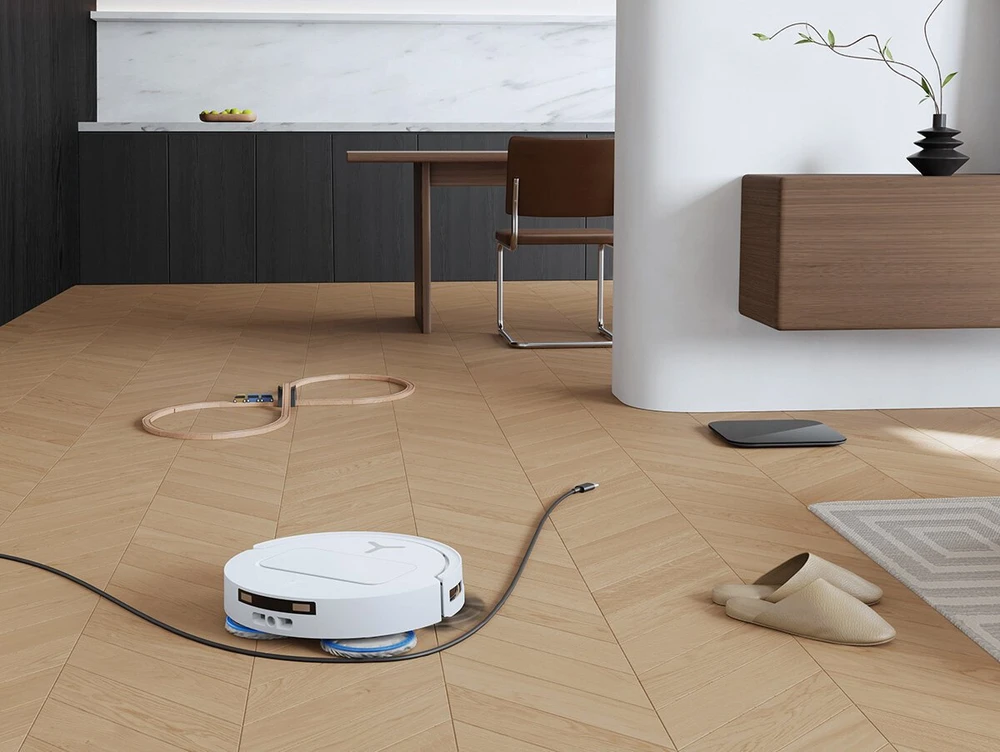 Dulkių siurblys - robotas Ecovacs Deebot T50 Pro Omni, Baltas