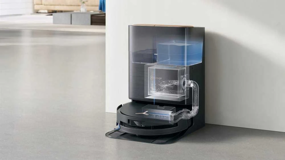 Dulkių siurblys - robotas Ecovacs Deebot X9 Pro OMNI, Juodos spalvos