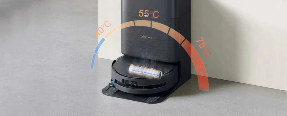 Dulkių siurblys - robotas Ecovacs Deebot X9 Pro OMNI, Juodos spalvos