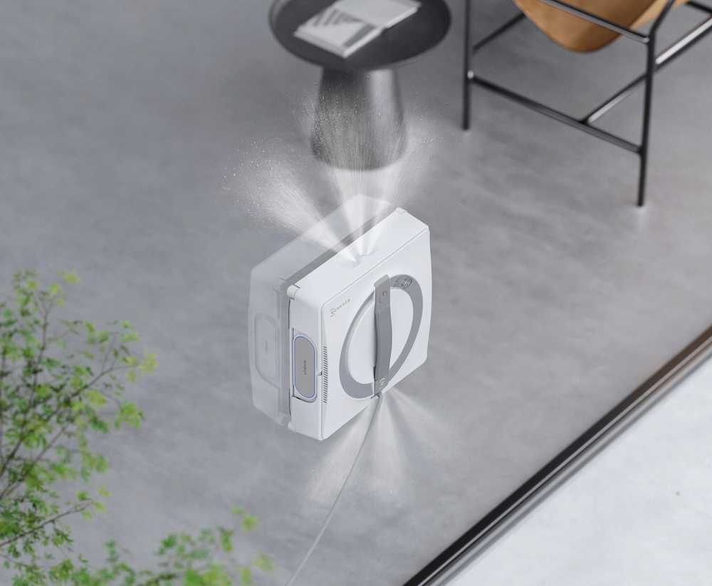 Langų valymo robotas Ecovacs Winbot W2 PRO, Baltas