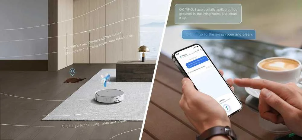 Dulkių siurblys - robotas Ecovacs Deebot X8 Omni, Baltas