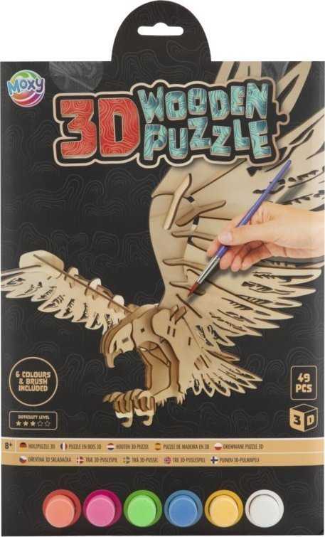 EcoWoodArt Omega Toys *****Medinis 3D dėlionė erelis 400088O 11704